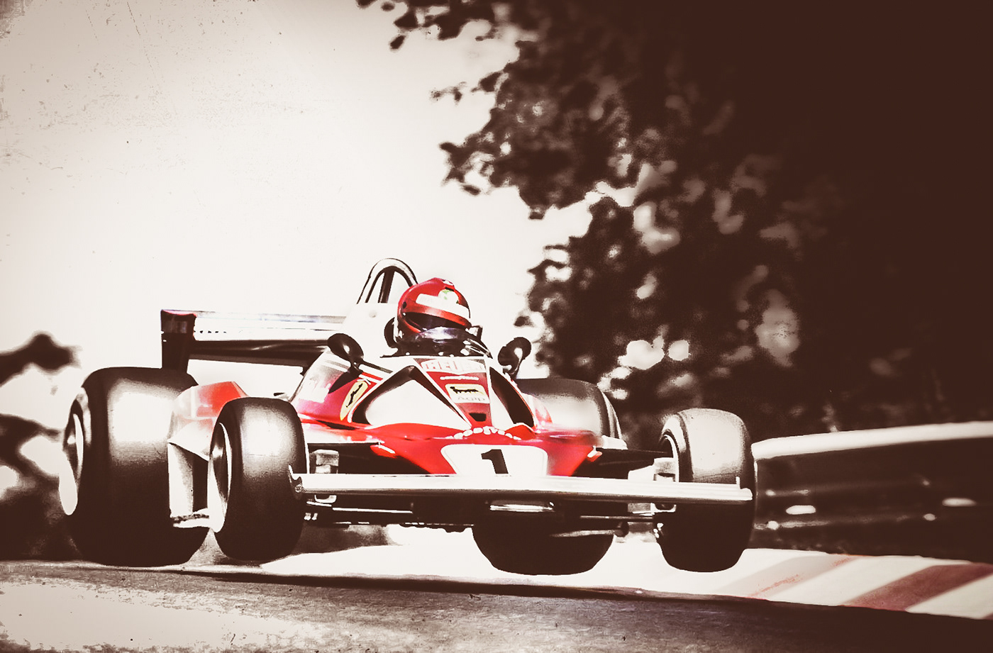 FERRARI Niki Lauda f1 races crash Formula1 speed Bravery
