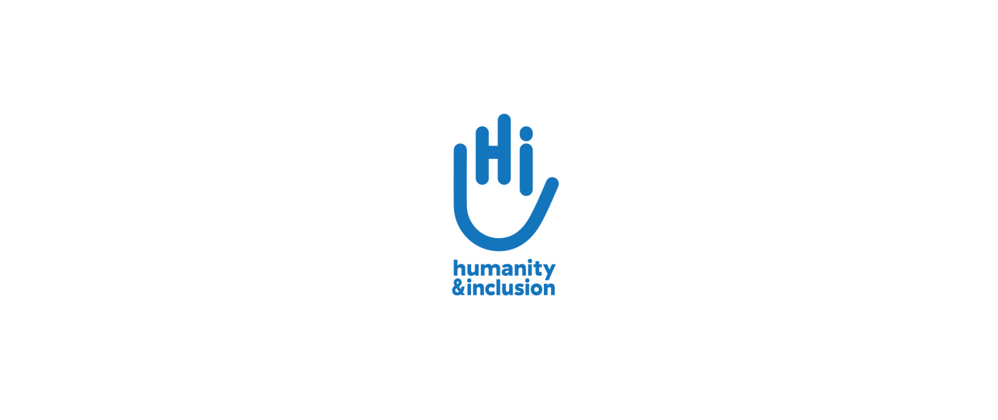 logo branding . Cossette montreal . non profits . supporting . handicap international . assistance . helping hand .
