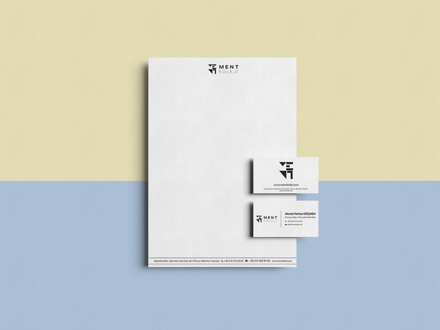 branding  identity graphic design  logo Logo Design brochure catalog ment koleji kurumsal kimlik
