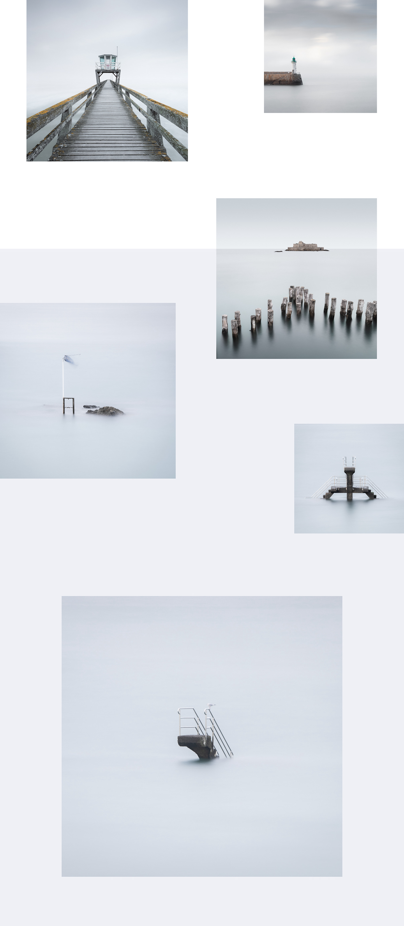 fine art long exposure minimal minimalist Photography  sea silence square
