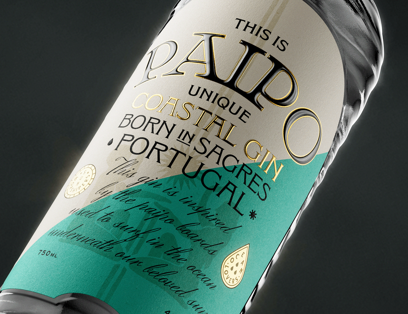 gin beverage Packaging bottle label design ILLUSTRATION  branding  Brand Design Label bottle design