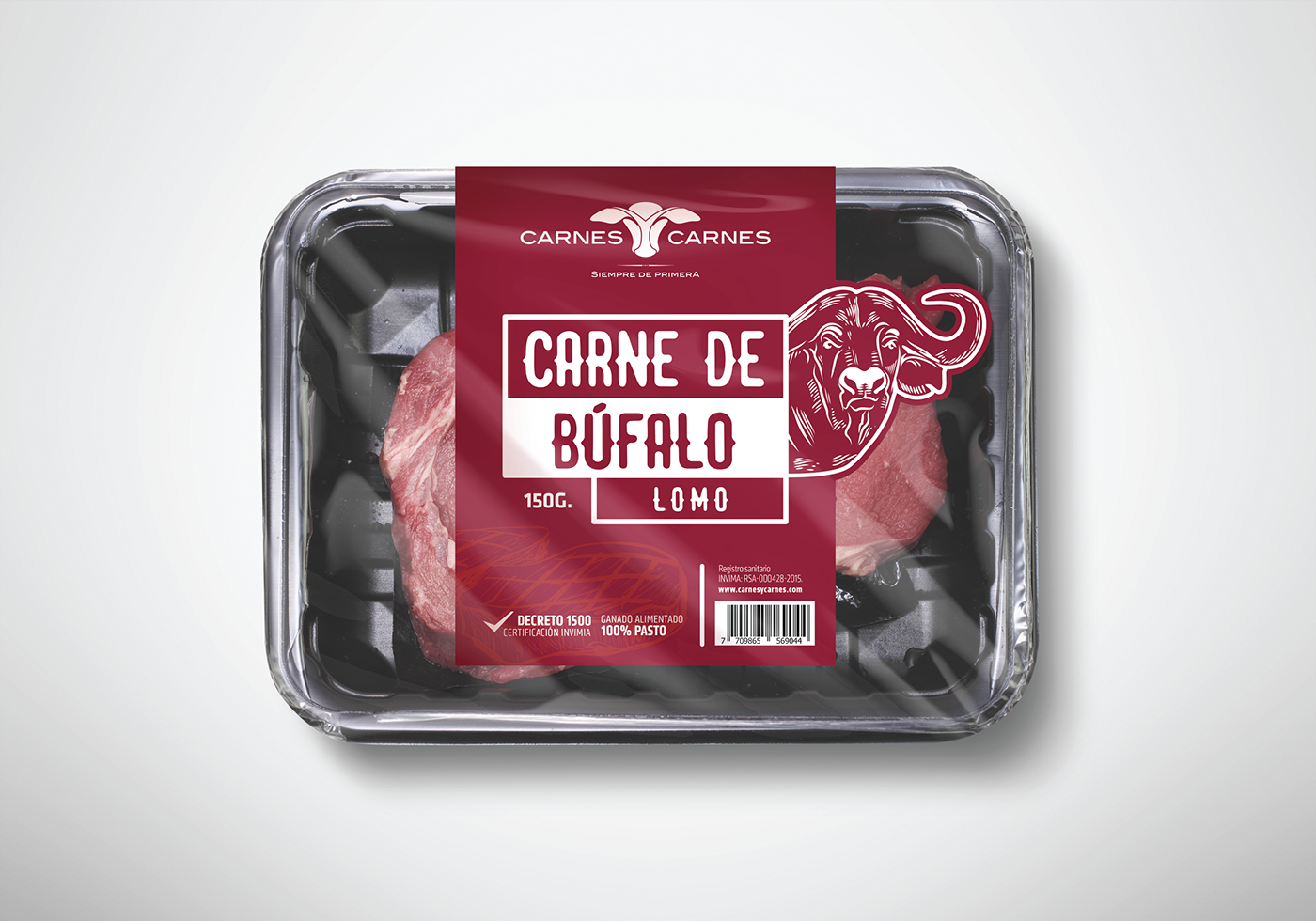 Label design Packaging meat marca souce pork