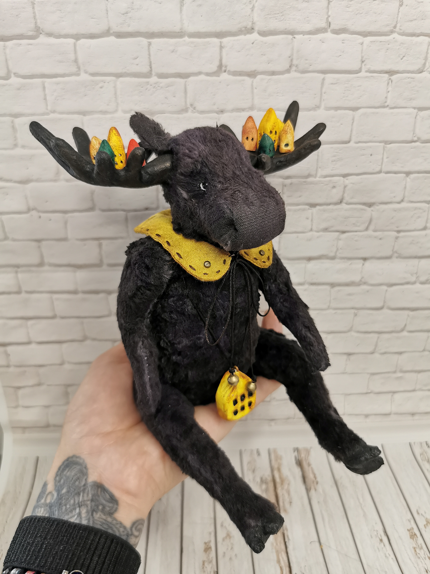 handmade teddy bear moose animal Nature deer handmade toys