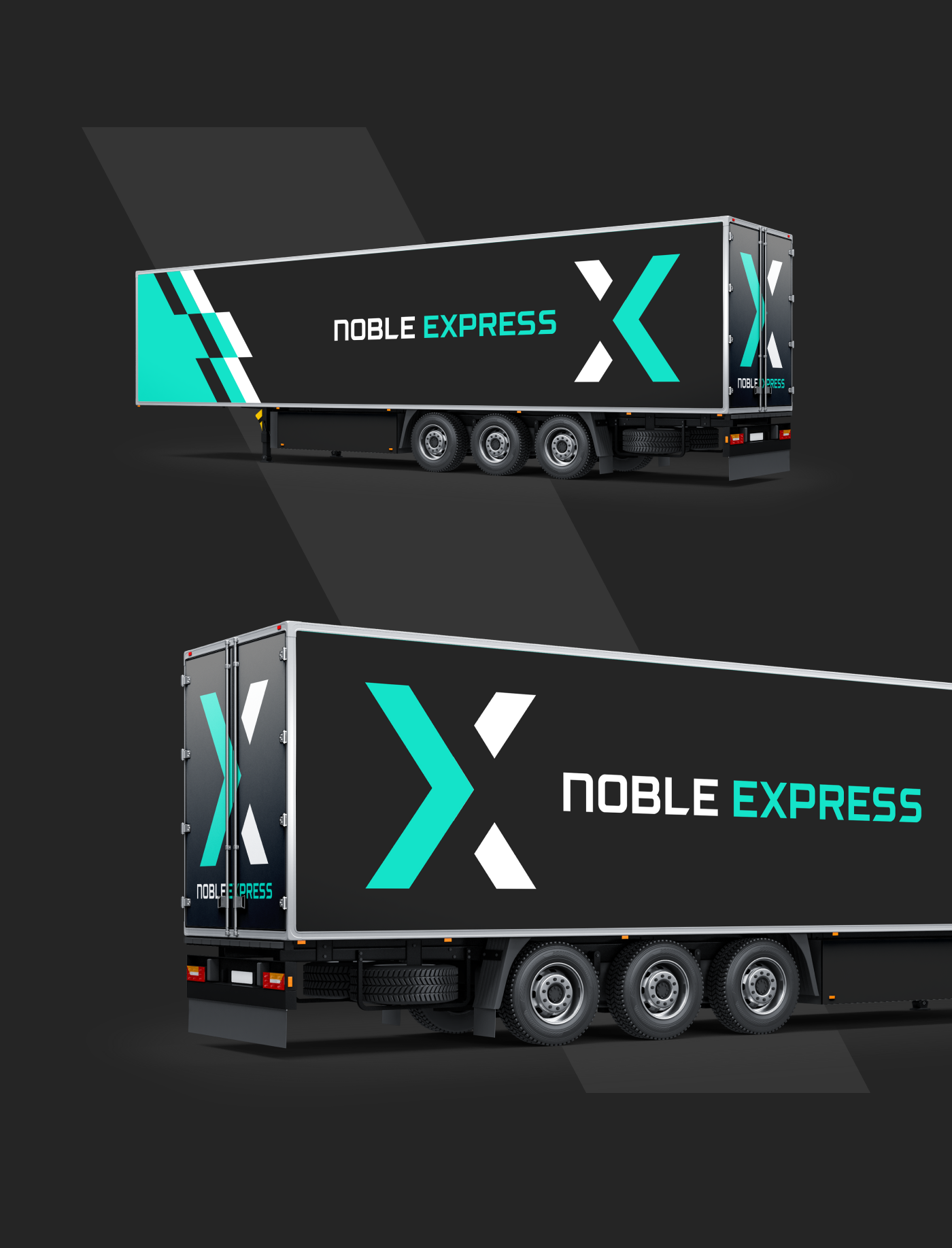 brand identity haulage Logistics logos modern sophistcated Transport typography   visual identity