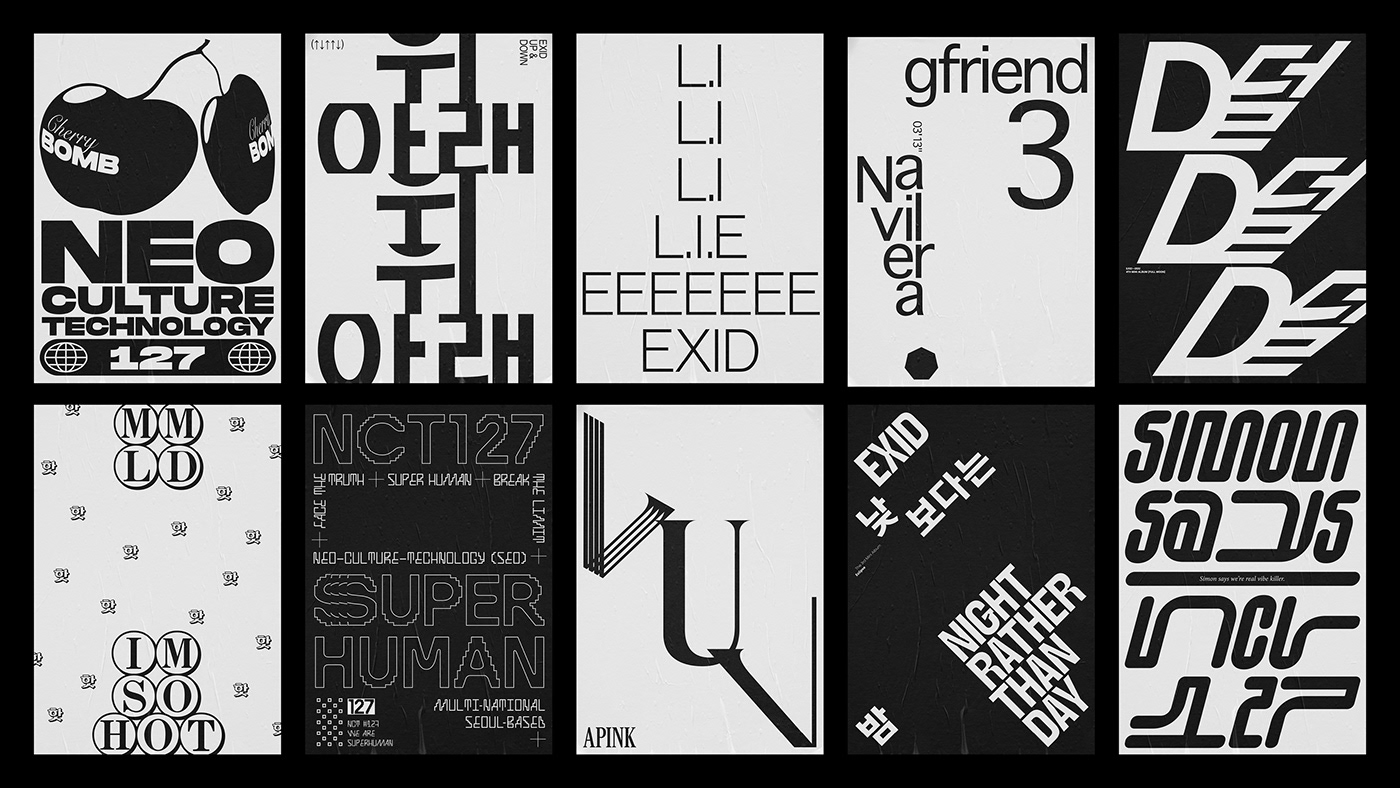 inspiration kpop music poster Project song playlist type typography   artist