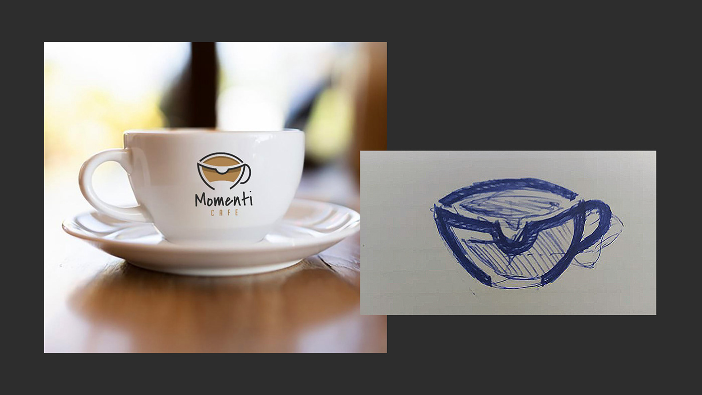 cafe Coffee design logo momenti