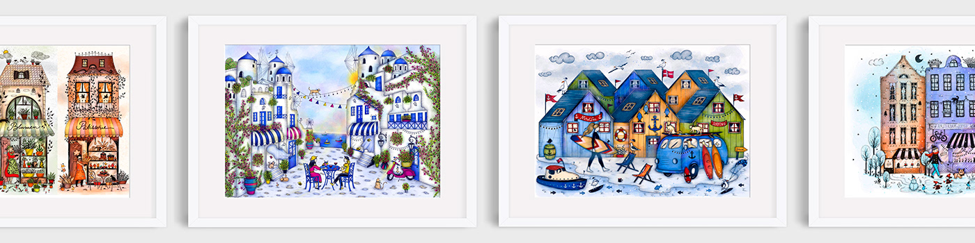 Christmas Christmascards holidayillustrations skiing Snowboarding winter winterillustrations