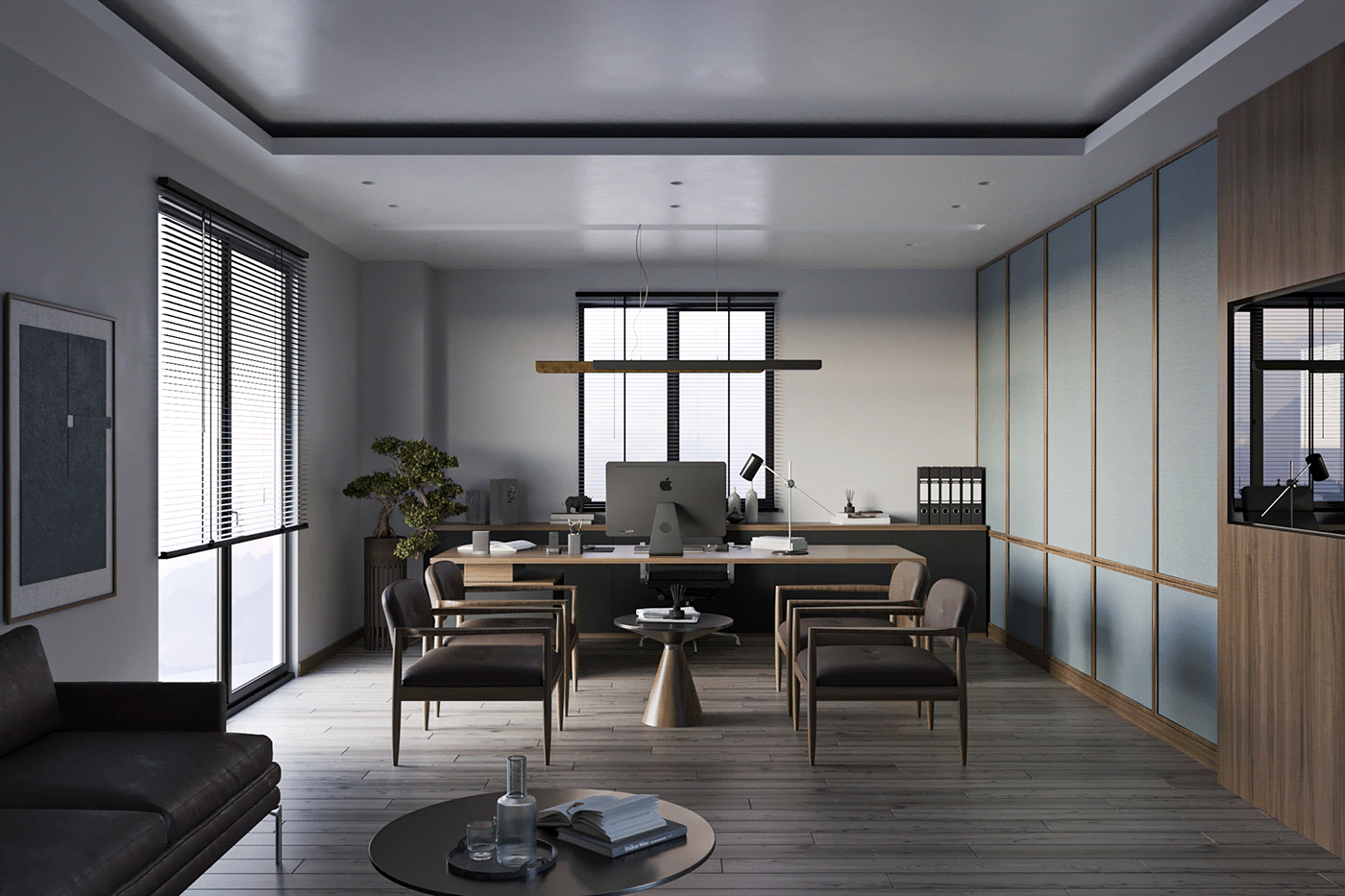 office furniture interior design  Office Design visualization