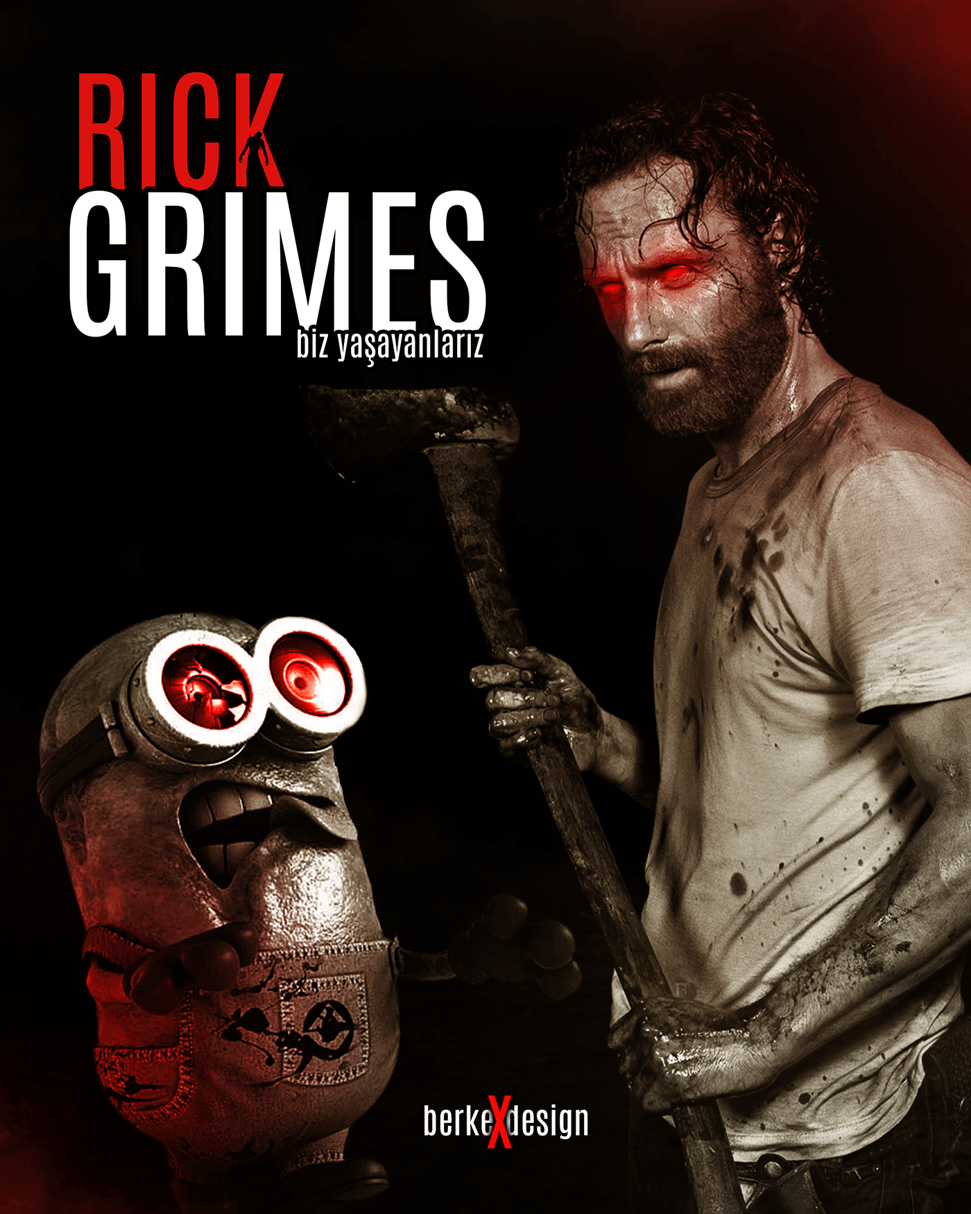 The walking Dead rick grimes twd zombie horror Scary fantasy Digital Art  artwork RickGrimes