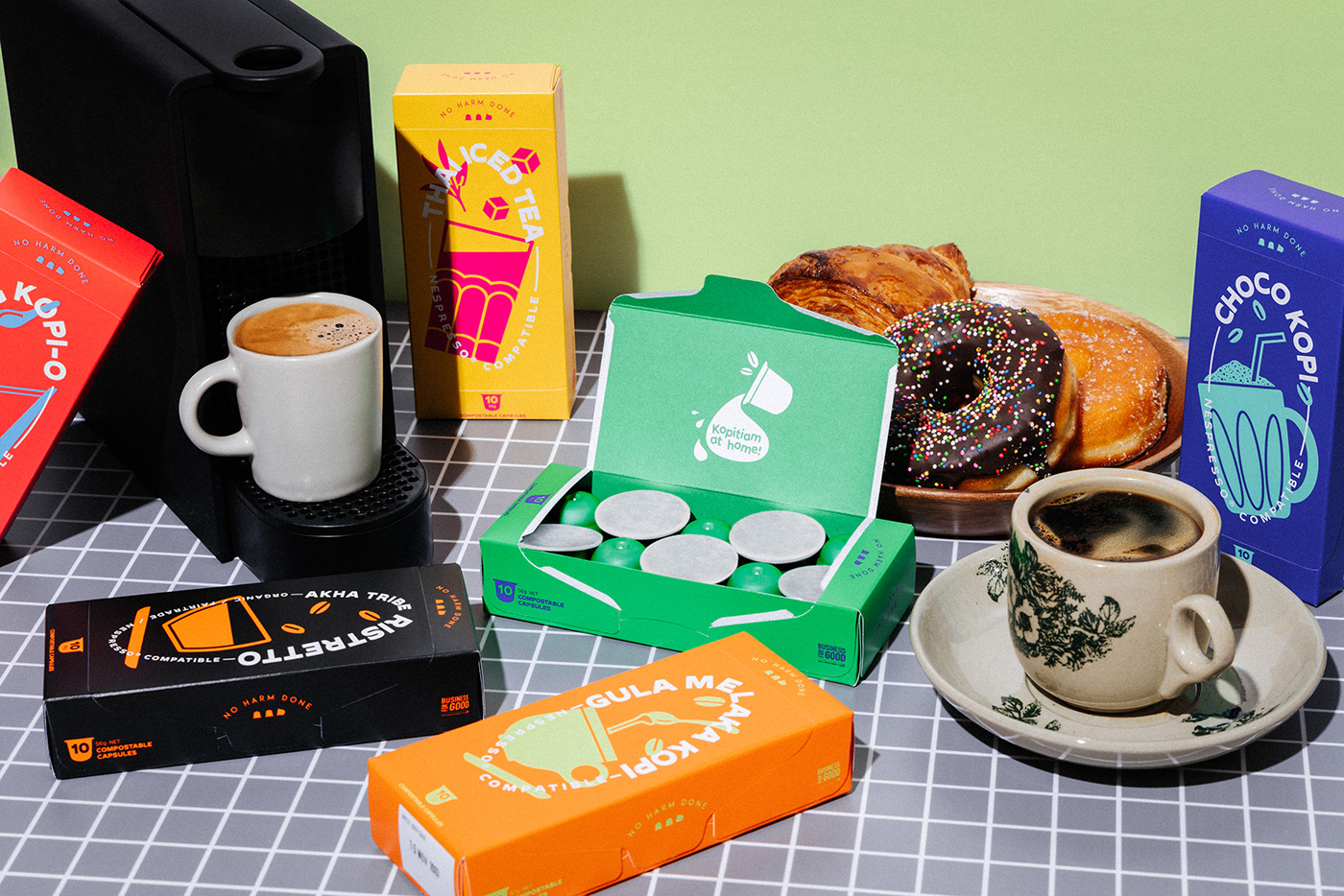 packaging design visual identity identity Nespresso Coffee cafe Packaging Brand Design