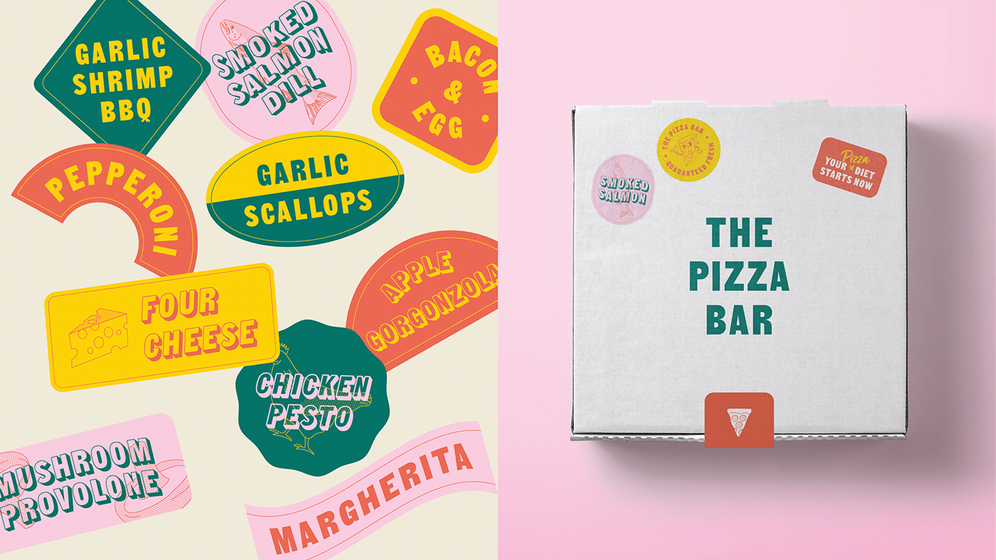 artisanal pizza branding  Character design  Food  identity menu modern italian inspired Pizza restaurant