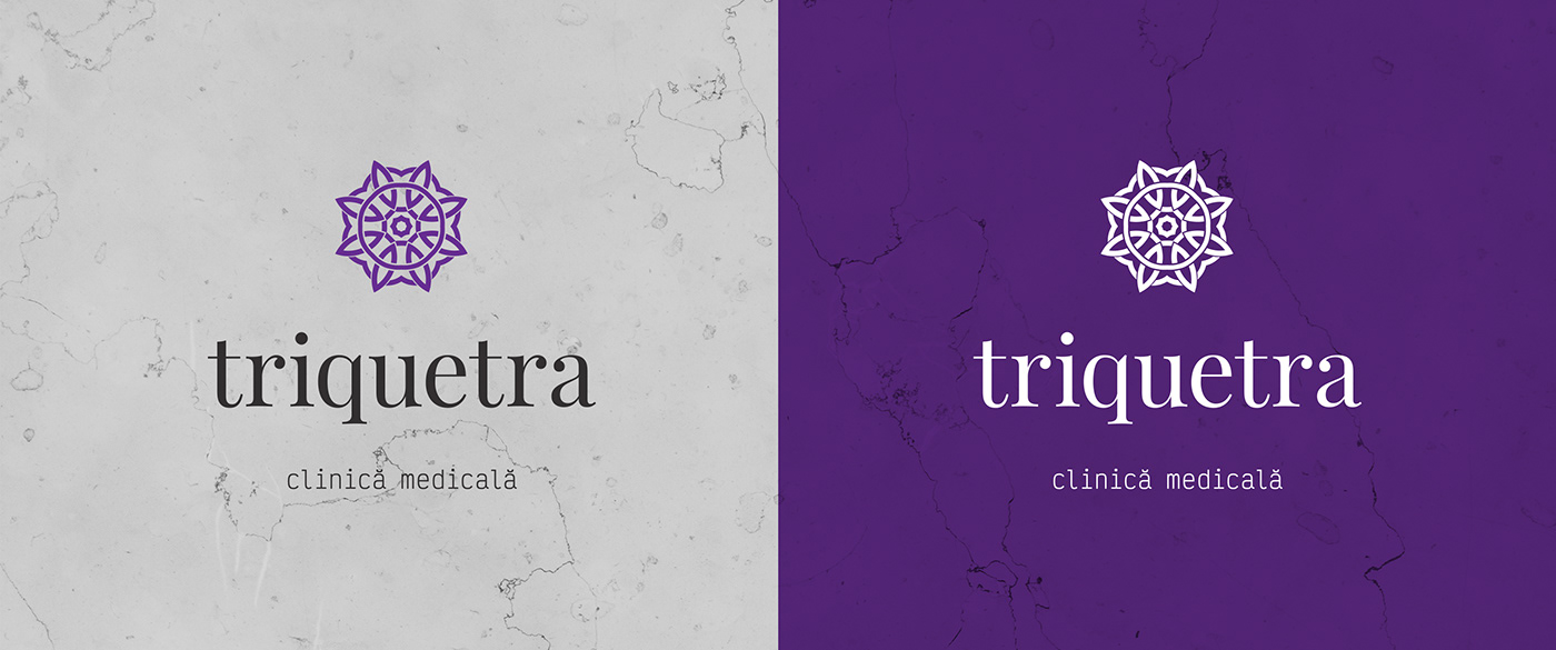 branding  clinic Marble medical purple romania sibiu triquetra