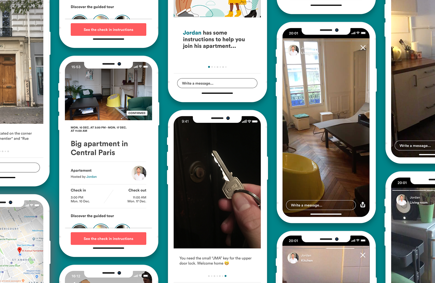 airbnb Self Check-in check-in product design  User Experience Design ux user interface design UI Prototyping