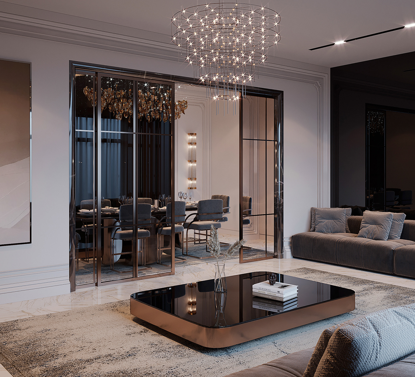 architecture furniture furniture design  home decor interior design  living room luxury Render SketchUP wood