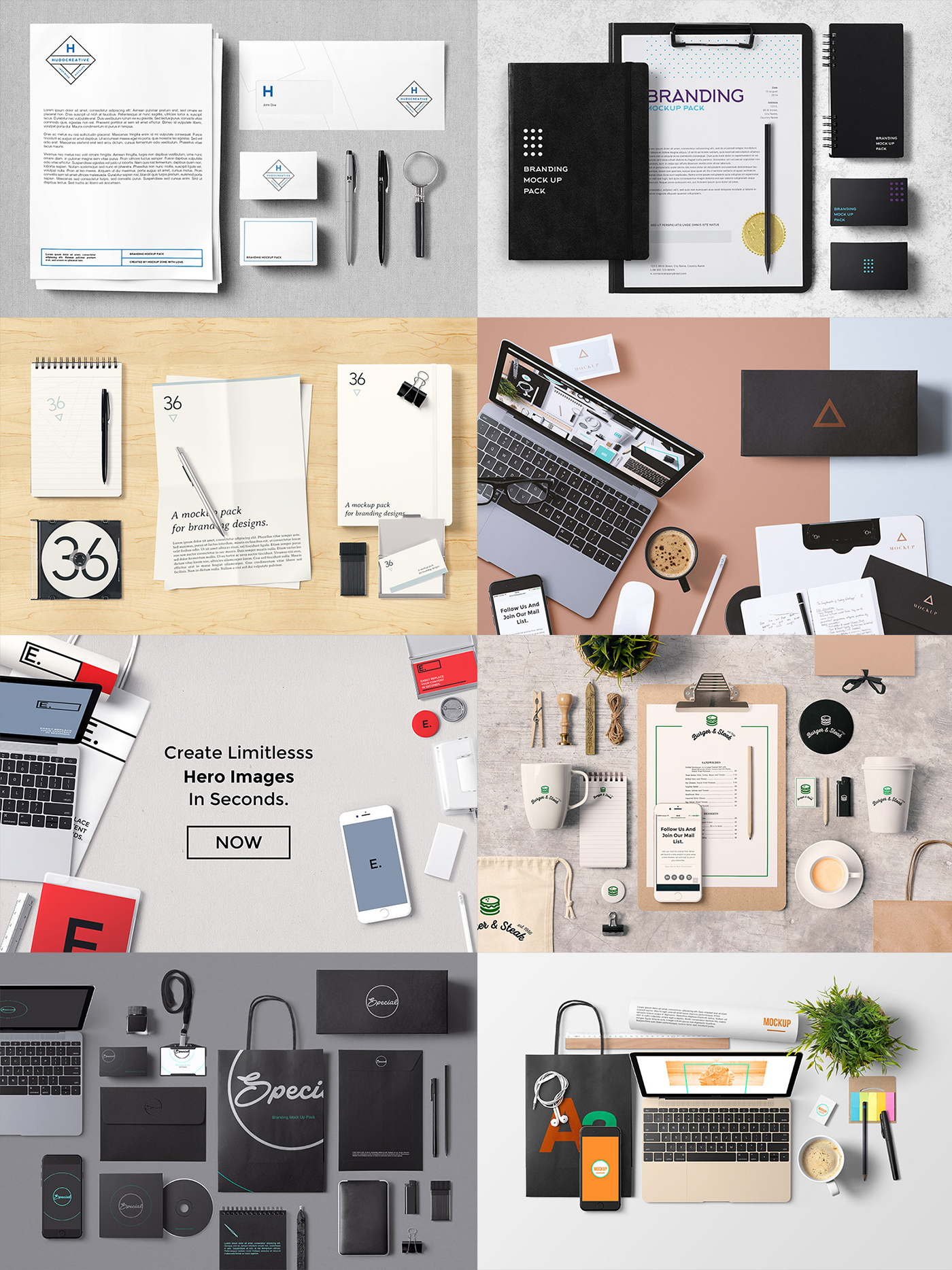 mockupzone graphic template download free photoshop Mockup showcase presentation corporate Stationery