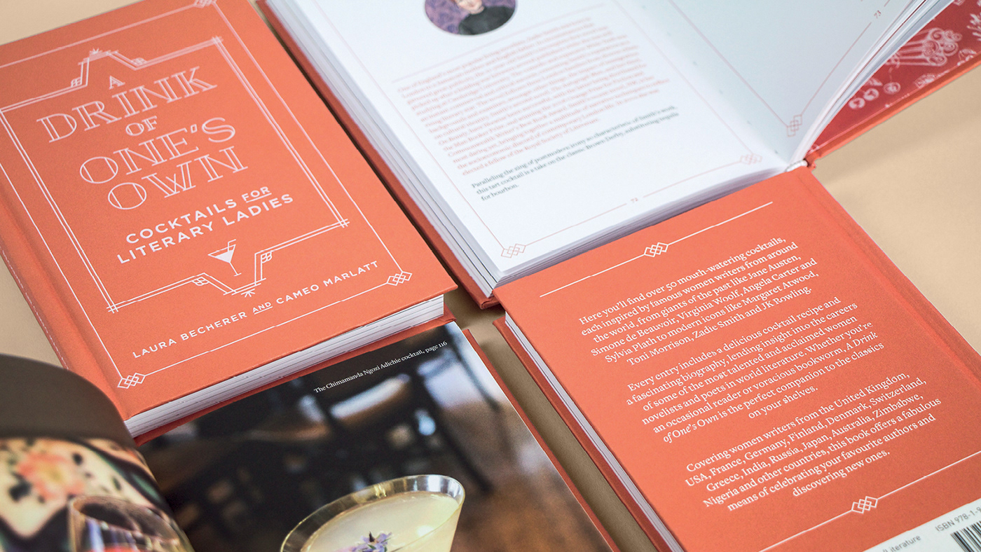book design books cocktails editorial design  female authors gift book literary publication print