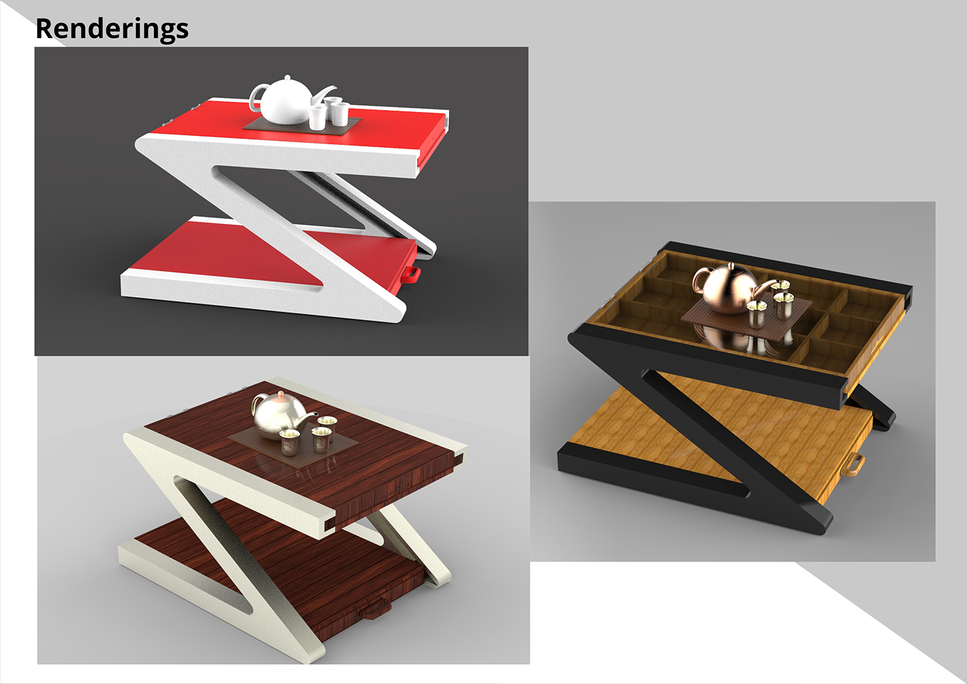 DIY industrial design  coffee table Multipurpose modern furniture design market research