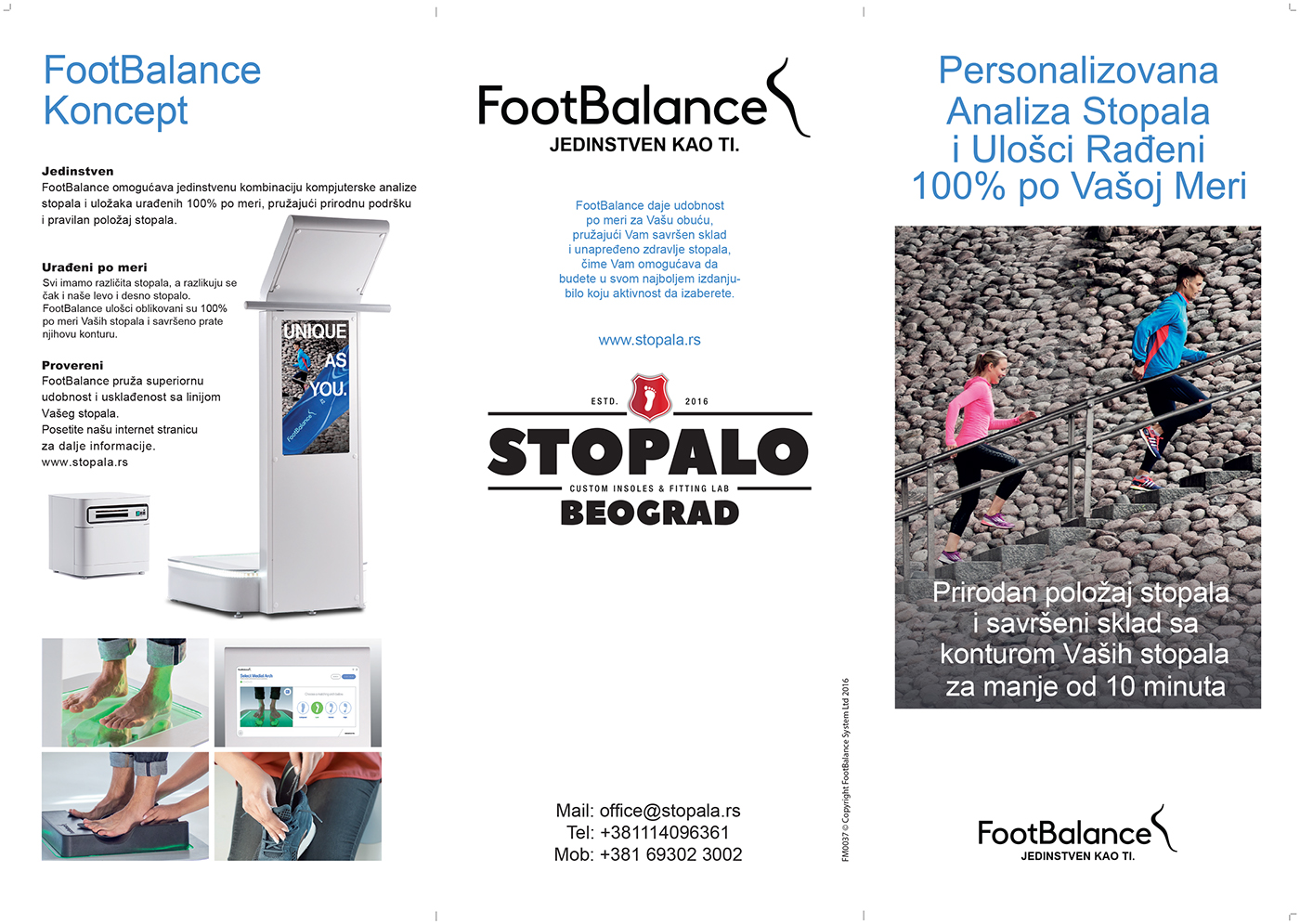 STOPALO footwear Footbalance flayers Logo Design