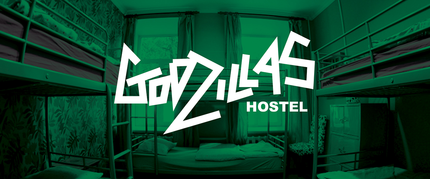 hostel godzilla green rock metal rock'n'roll Moscow