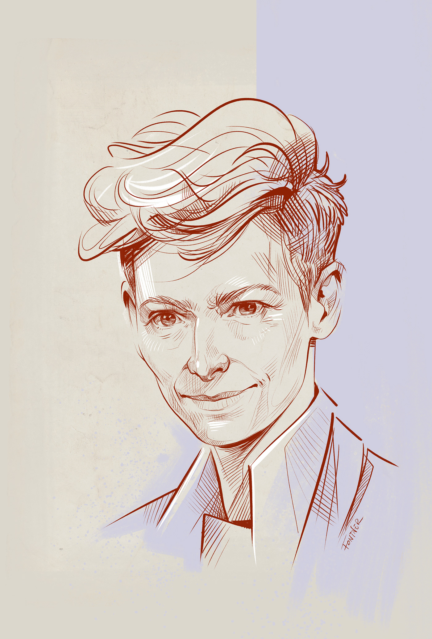 beauty Digital Art  Drawing  portrait sketch sketchbook Tilda Swinton digital illustration human face