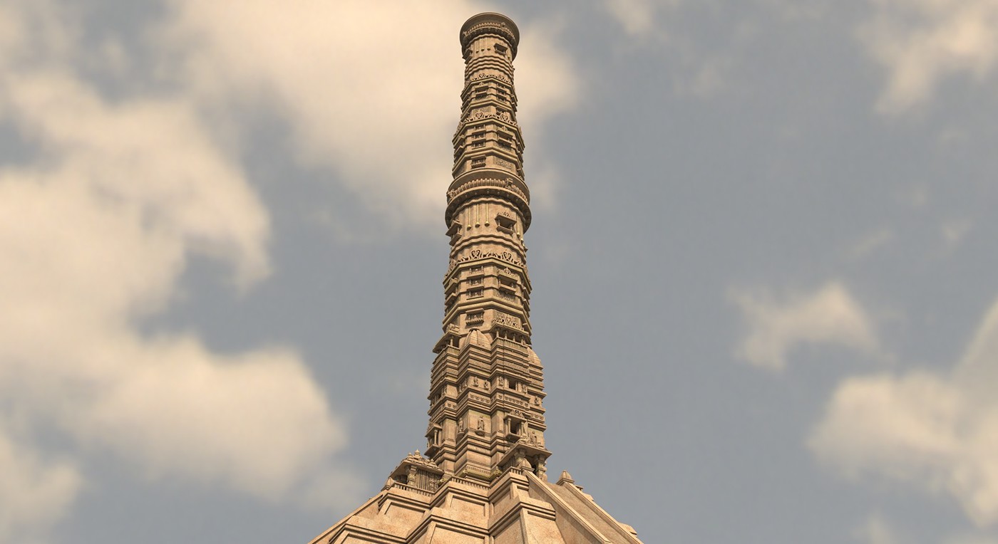 India tower Ancient budha