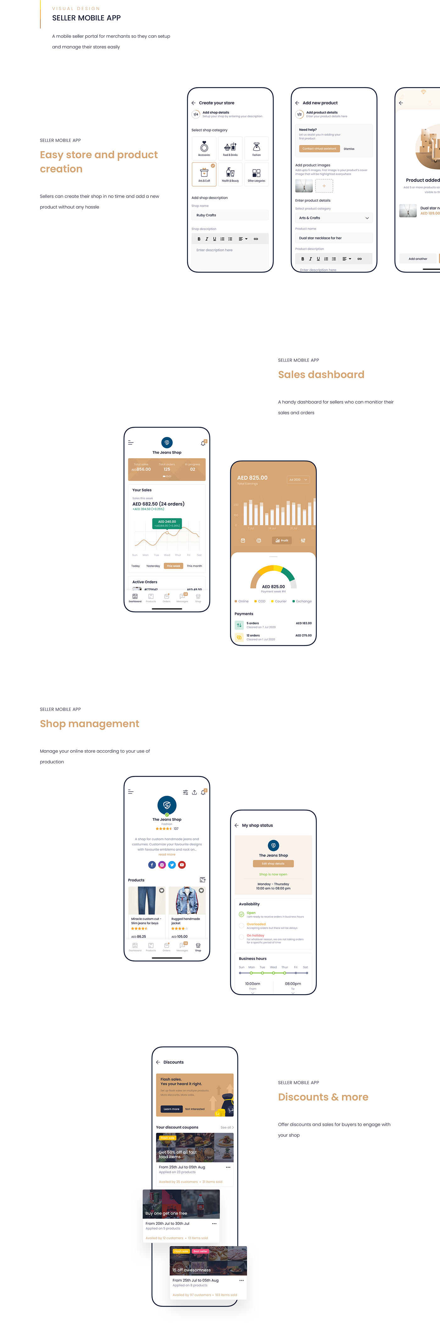 application dashboard Ecommerce interaction ios Marketplace mobile shop ux Web