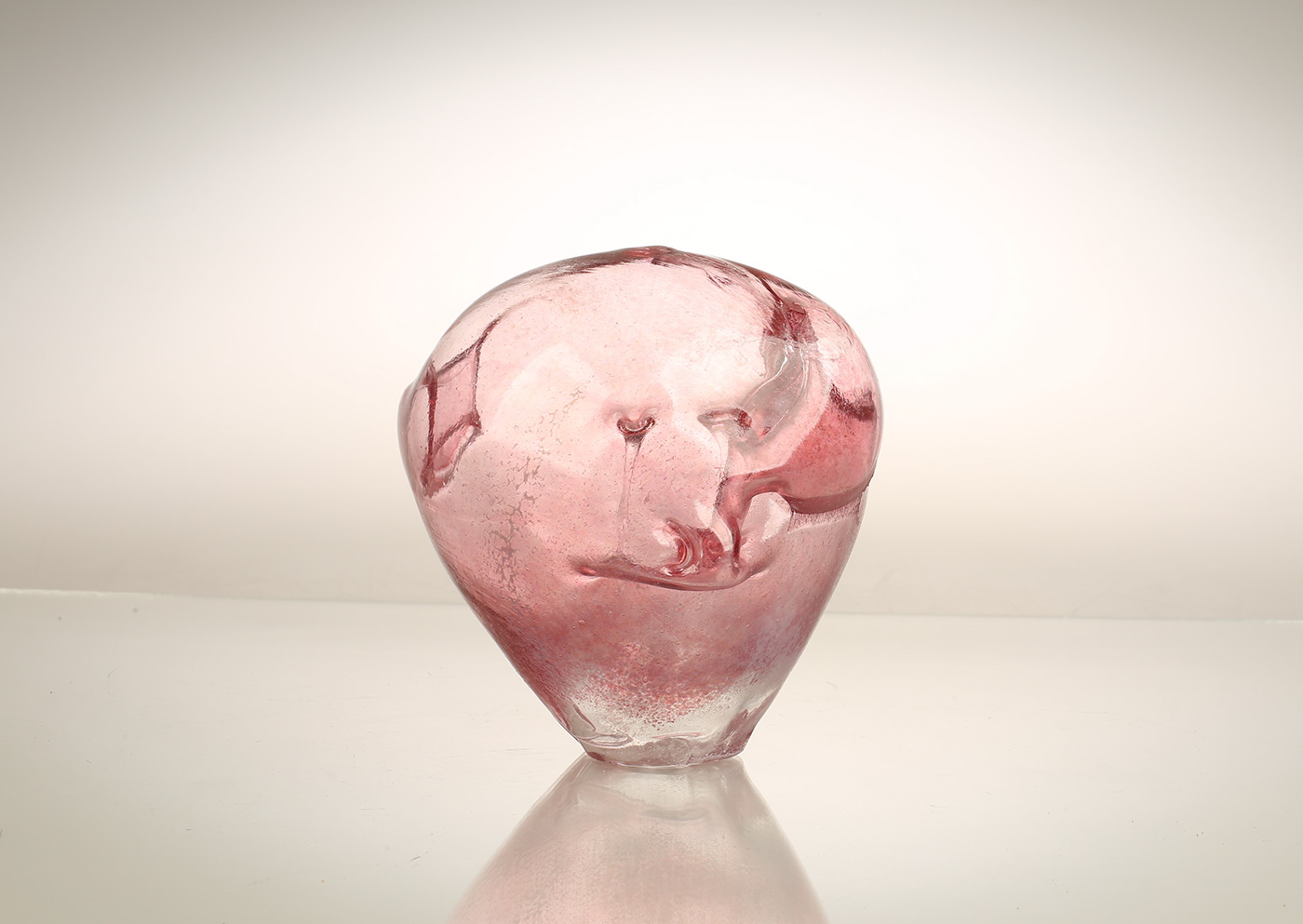 art sculpting  scupture glass glassblowing contemporary modern pink design artist
