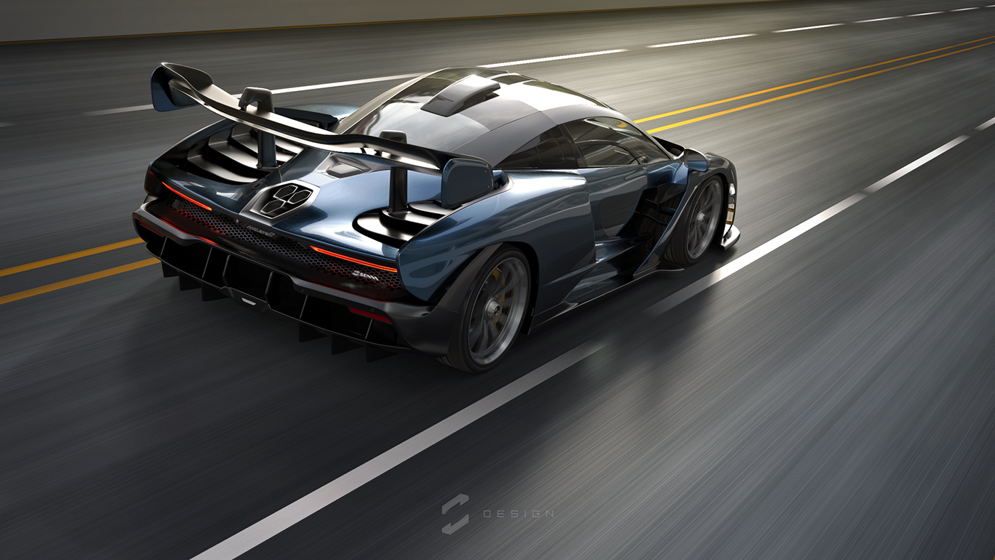 McLaren senna Maya keyshot Render 3D photoshop automotive   industrial design