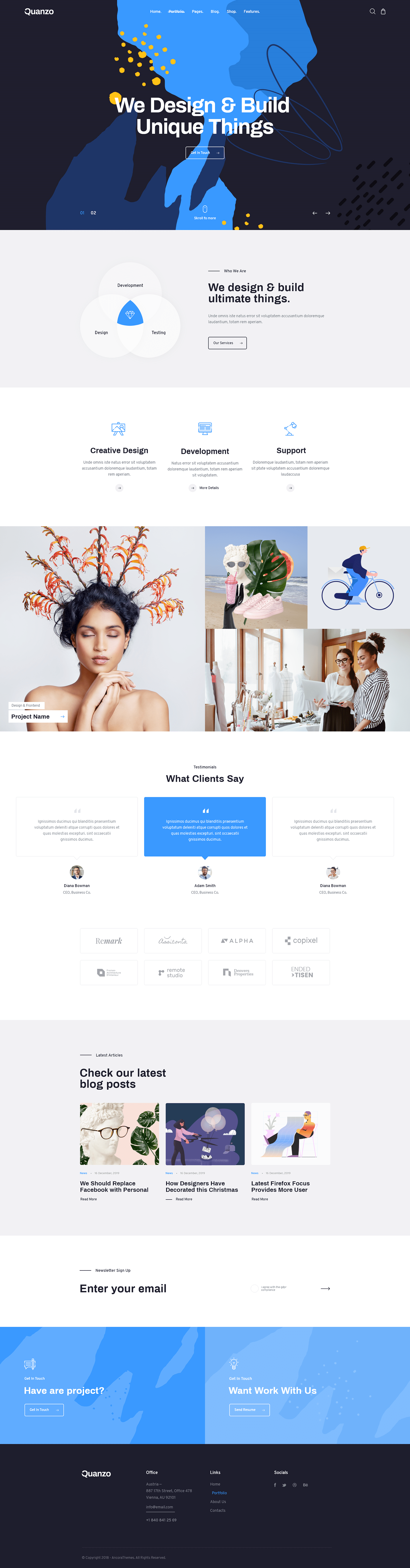 agency Blog business clean corporate creative Fashion  gallery minimal