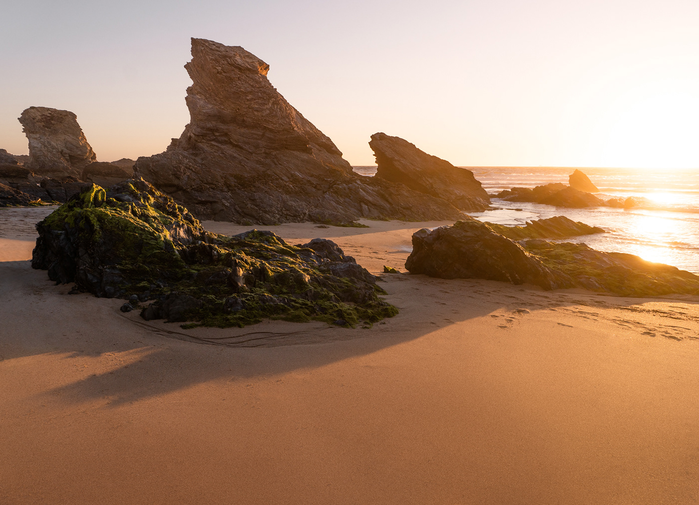 Landscape Portugal summer sunset