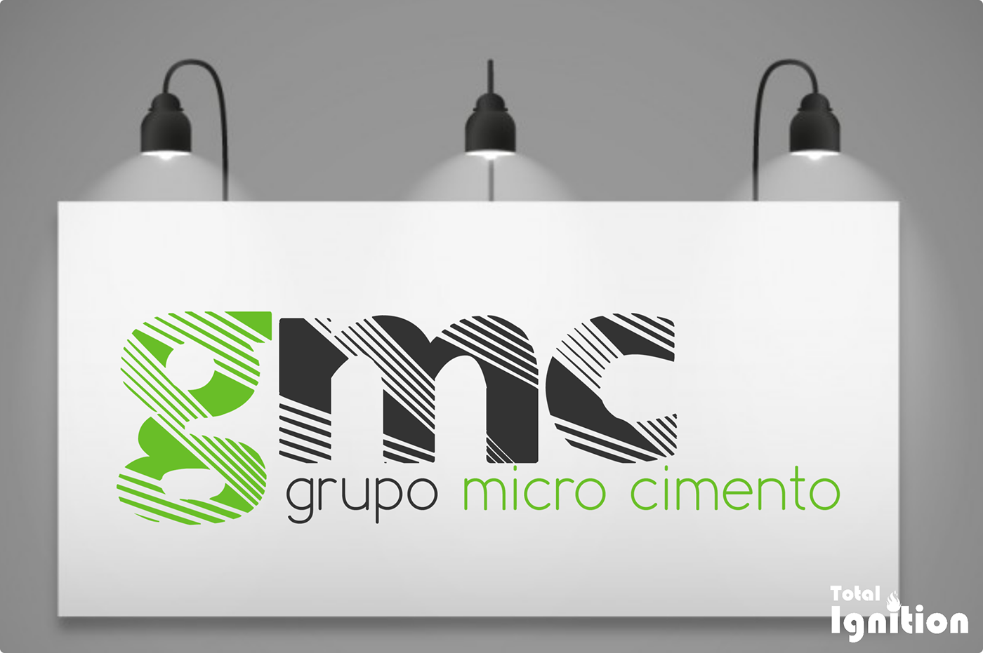 micro cimento concrete ceará Brasil logo design business cards green gray modern FLOOR company