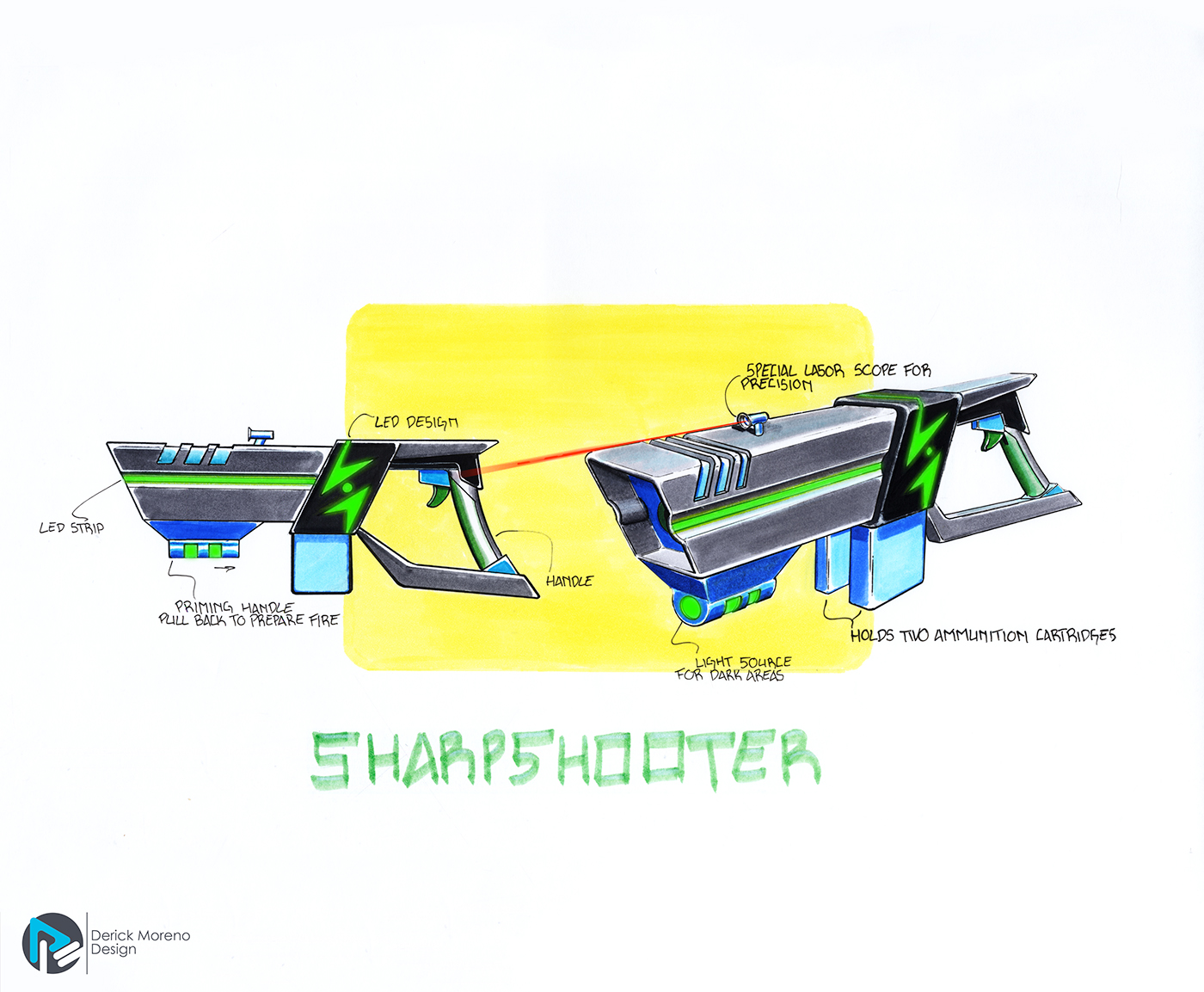 nerf Neon Force led Cyborg sharpshooter big one Rapid Blaster glow points competitive mods efficiant Blaster Gun toy