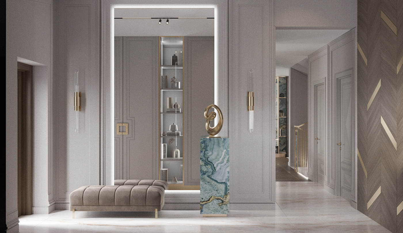 interior design  visualization 3ds max modernclassic Interjeras