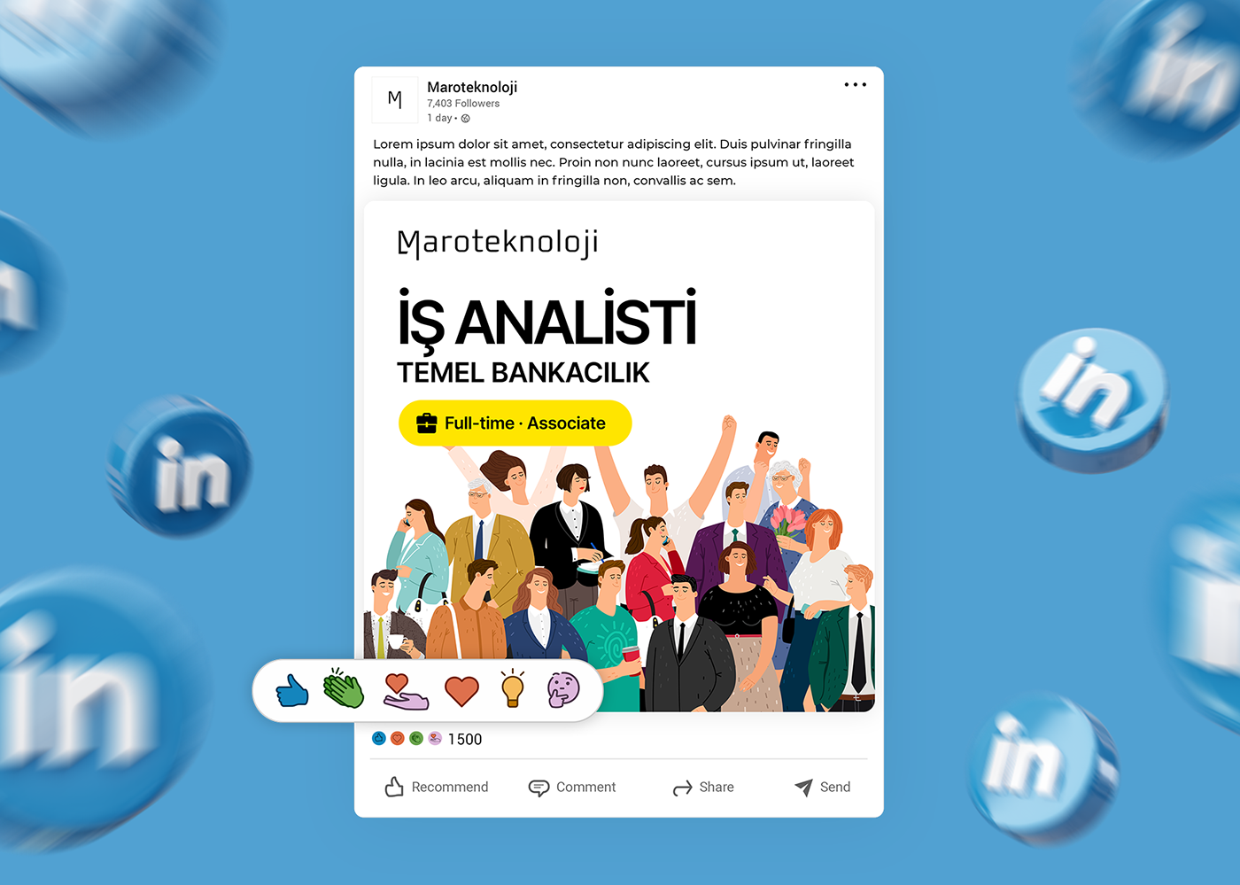 Social media post Job Offer Linkedin Post banner Advertising  marketing   tehcnology