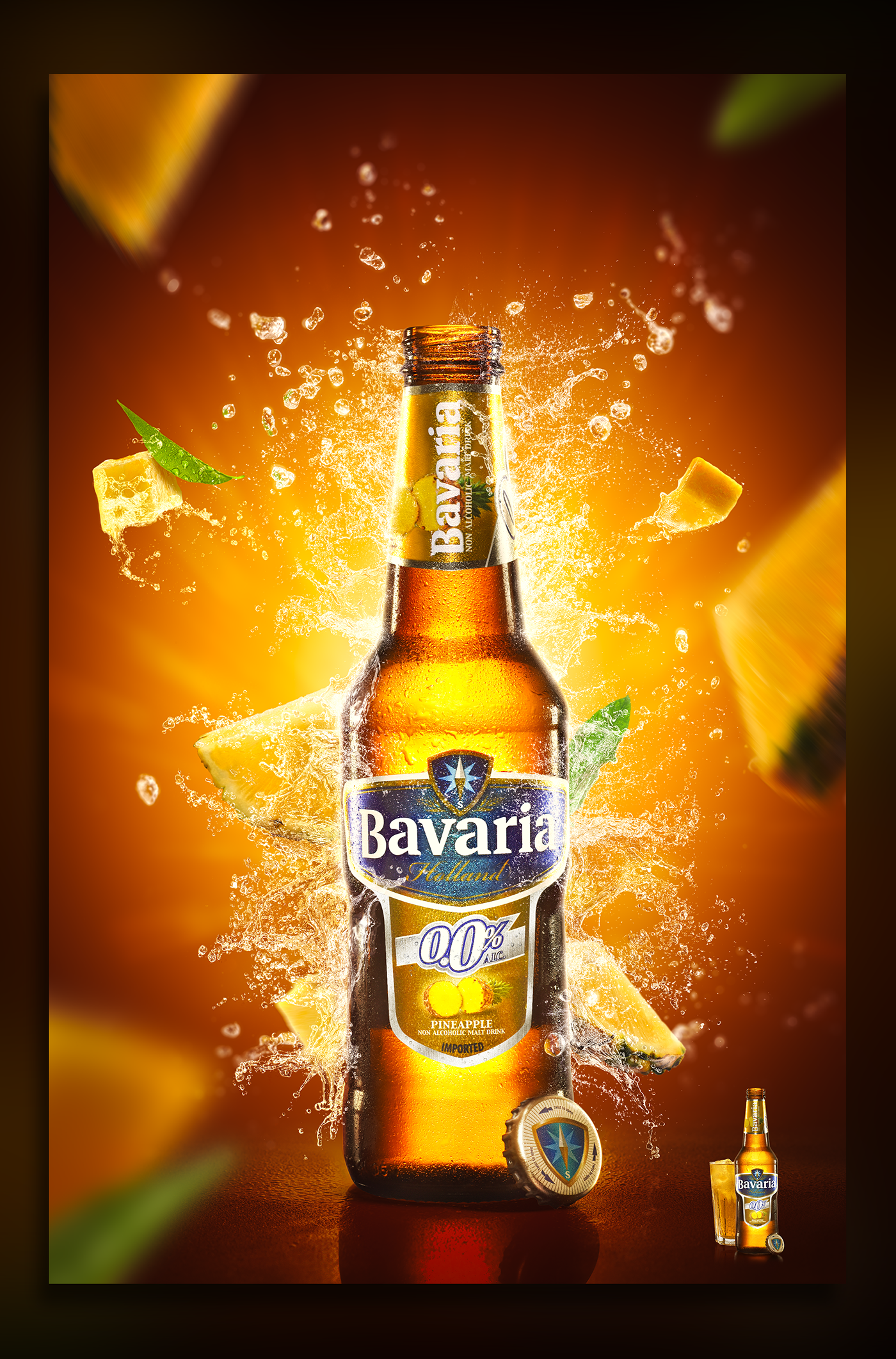 Bavaria product retouch commercial visual drinks soda Photography 