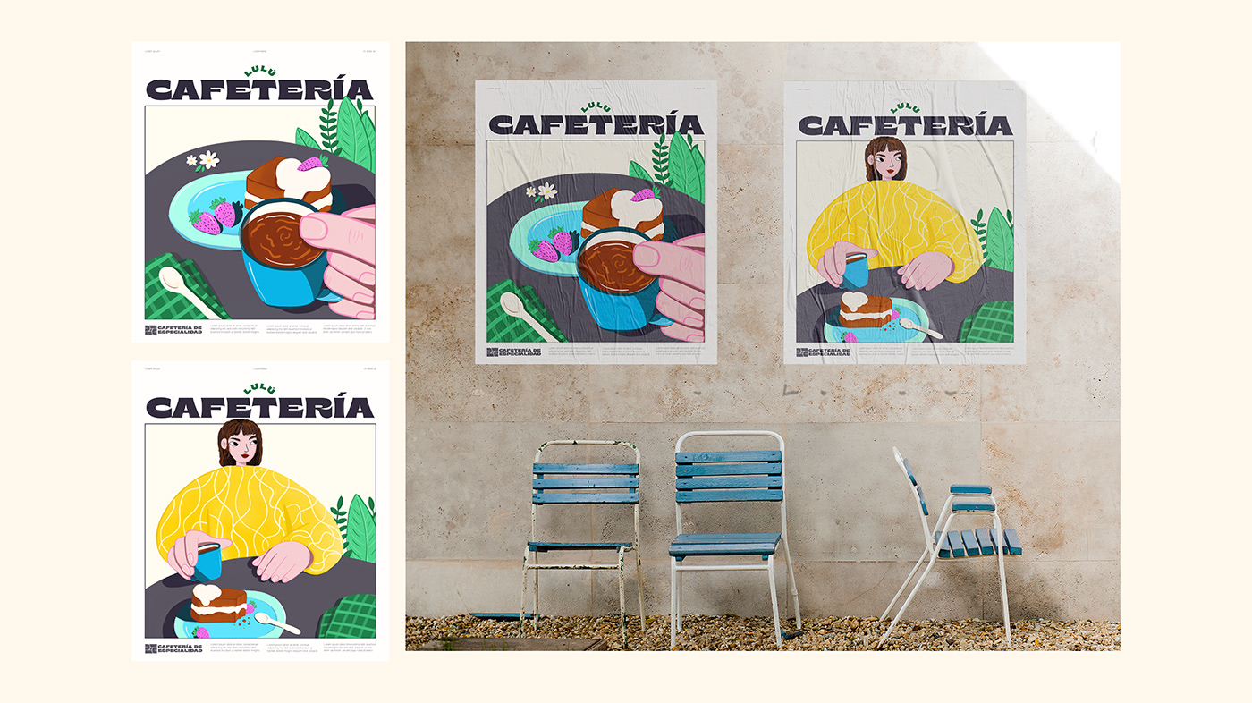 branding  cafeteria coffee shop dibujo Digital Art  digital illustration Drawing  ILLUSTRATION  ilustración digital sketch