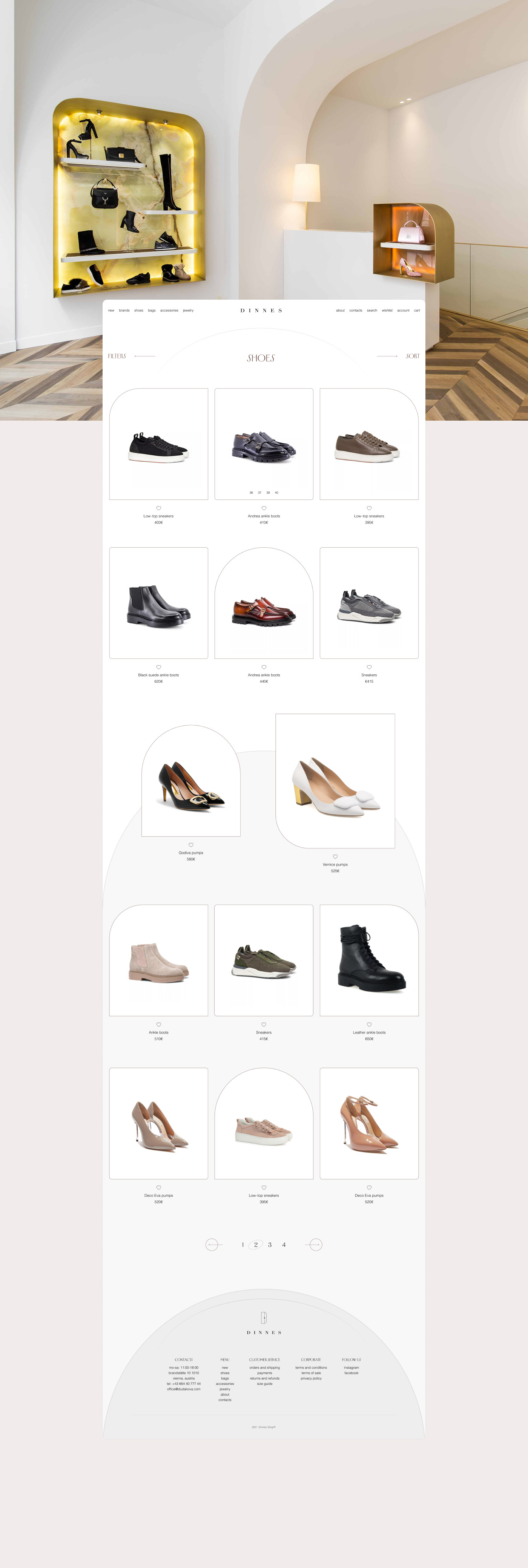Ecommerce ecommerce website Fashion  online store shoes shop ui design UX design ux/ui Web Design 