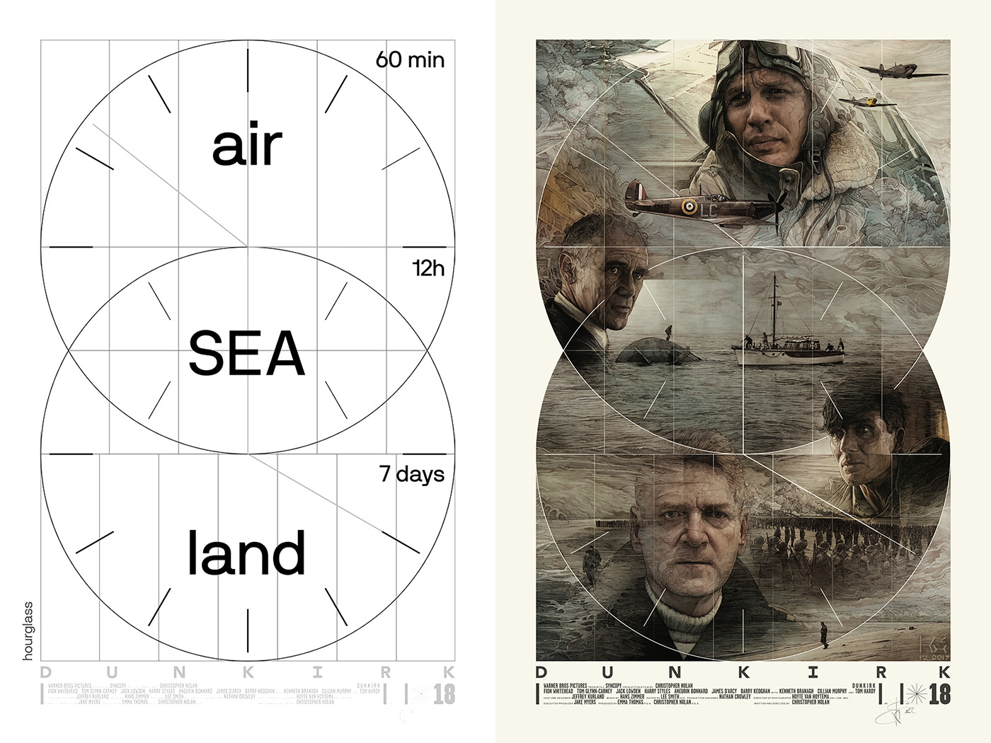 poster Drawing  alternative movie poster dunkirk the shining last of us screenprint process