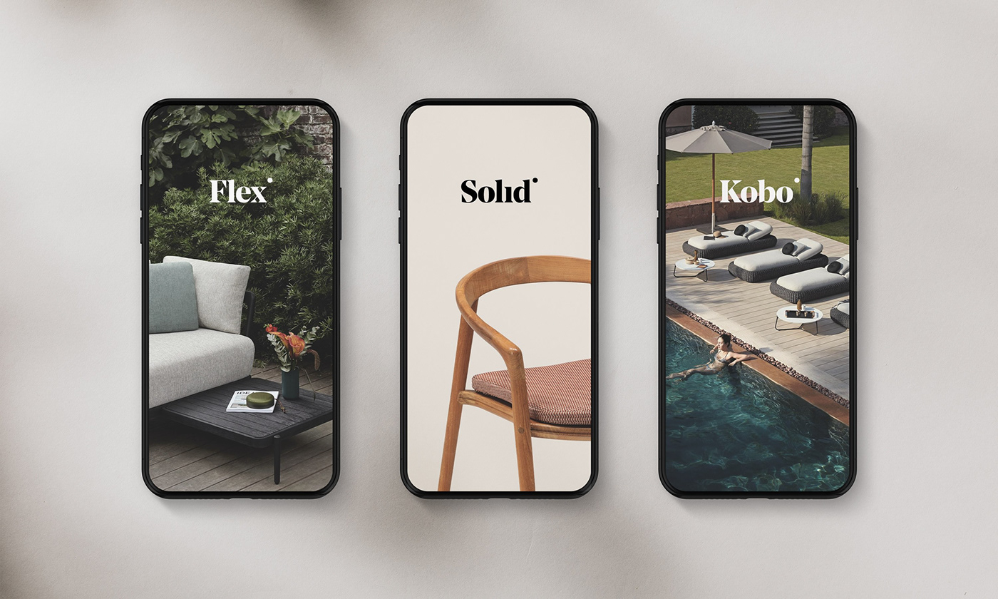 brand design furniture International luxury moments moods Outdoor rebranding