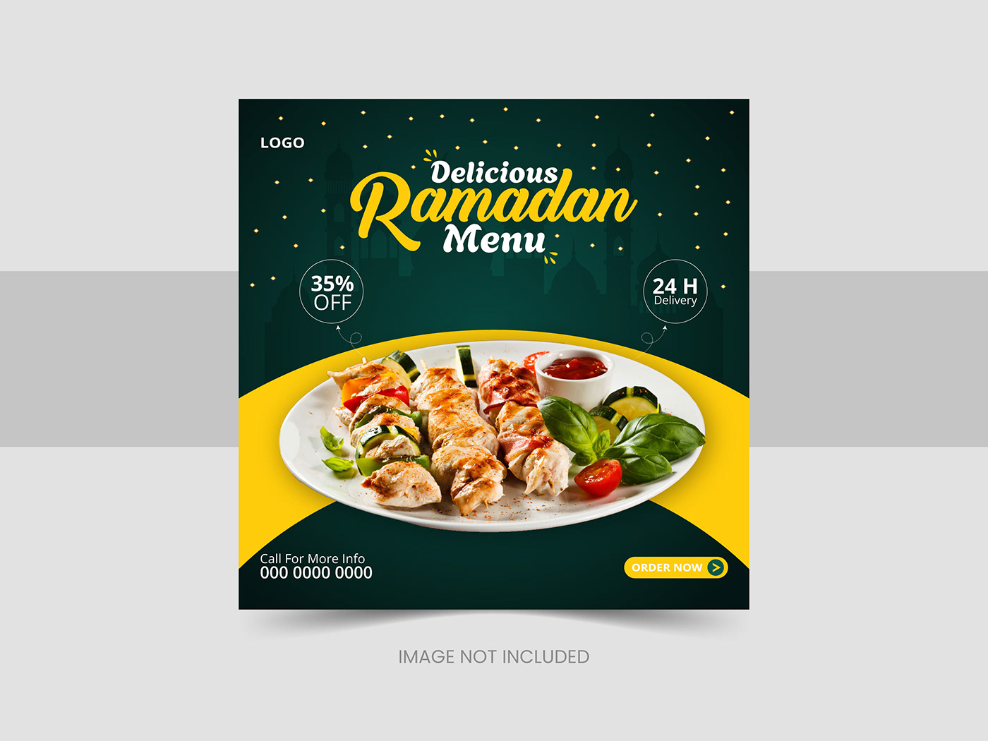 ramadan kareem islamic muslim arabic Social media post marketing   Food  Advertising  clean