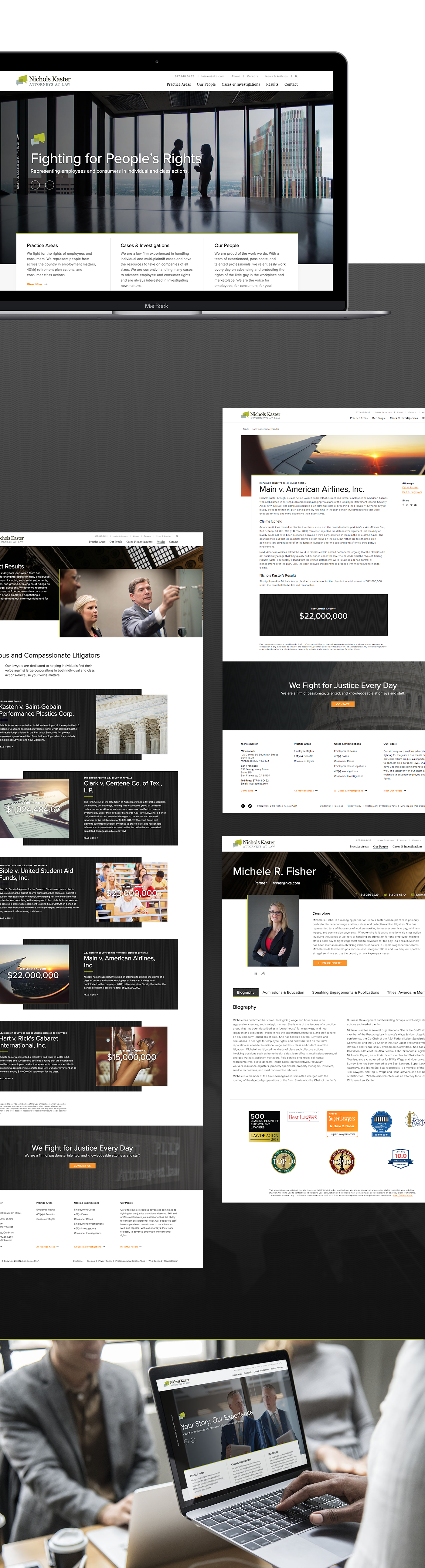 Web design UI ux law firm lawyer Website redesign attorney graphic design 