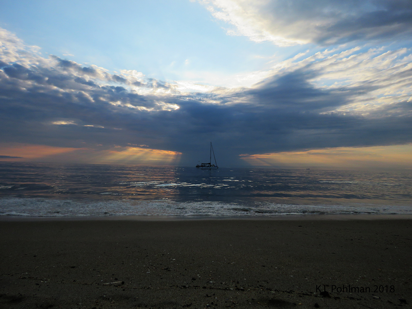 raven Sunrise virginia beach sailboat kristie pohlman  salt life ocean front