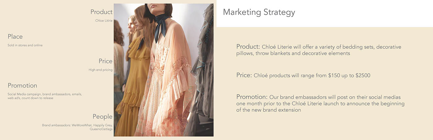 brand extension Mockup fashion marketing chloe marketing  