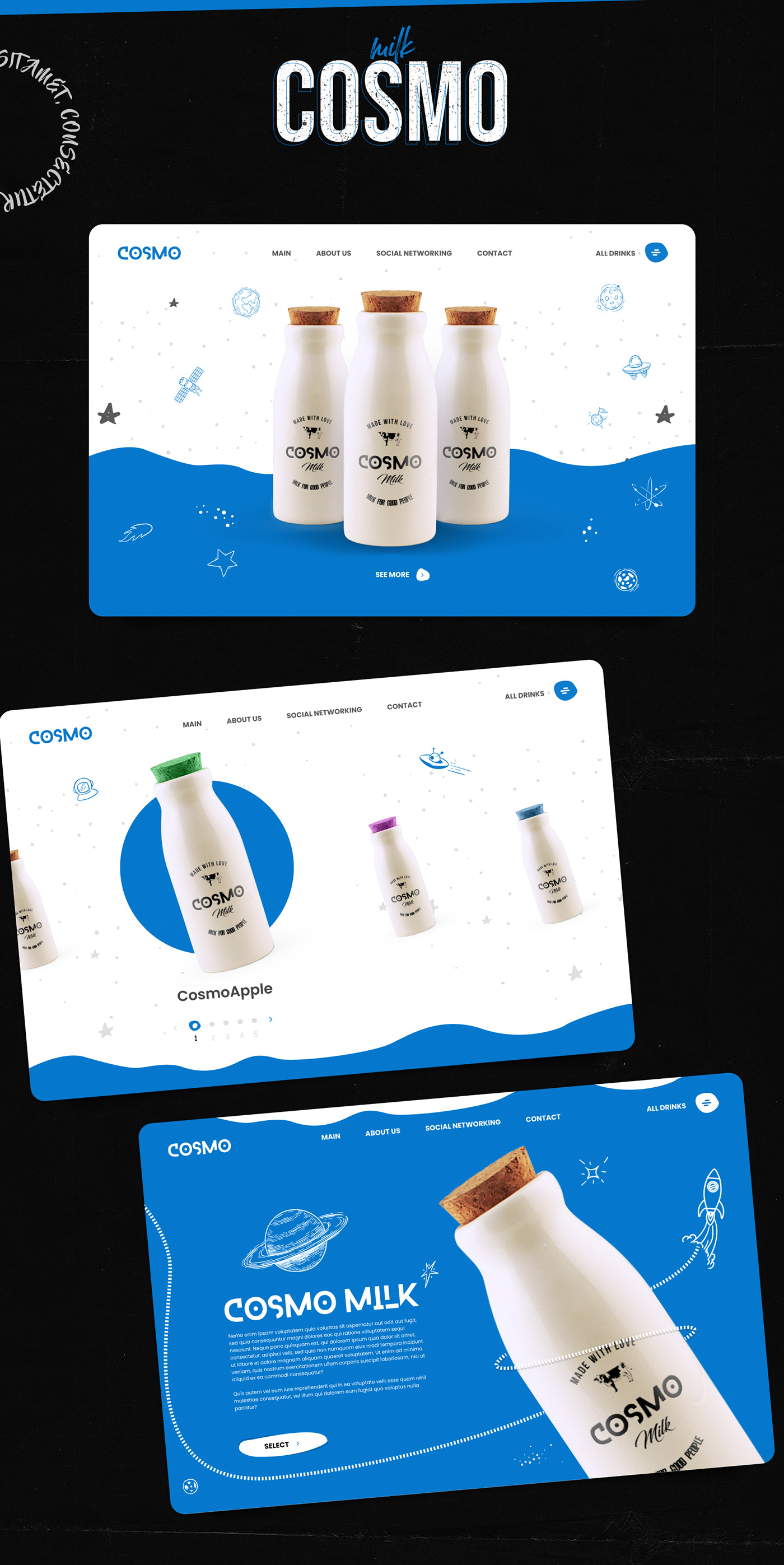 design Figma milk ui design UI/UX user experience user interface Web Design  Website
