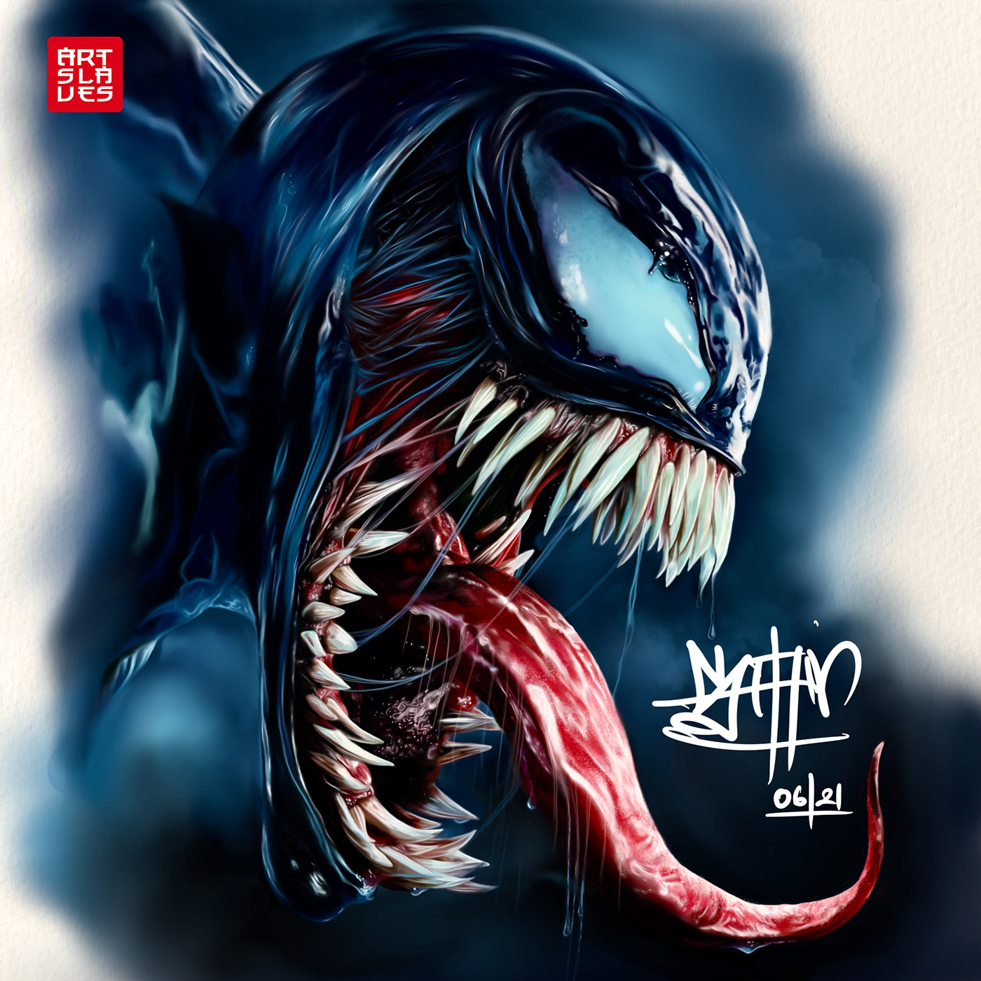 artslaves Carnage comics digitalart digitalportrait fanart jonathansophie marvel venom venommovie