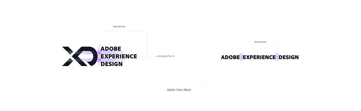 adobe experience design rebranding team applications xD gradient