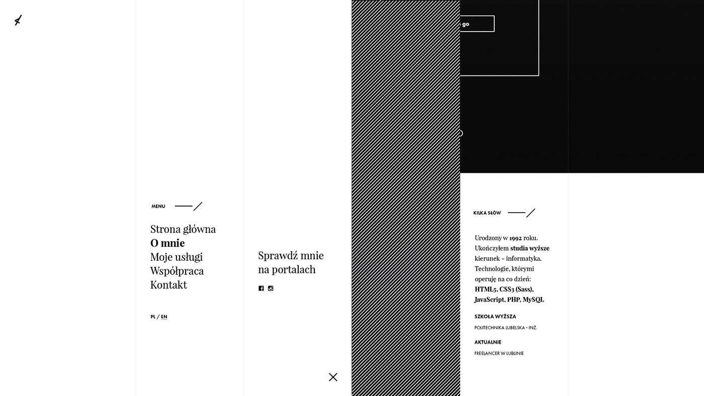 branding  business card gold branding front-end developer Website fullscreen landing page modern concept Stationery