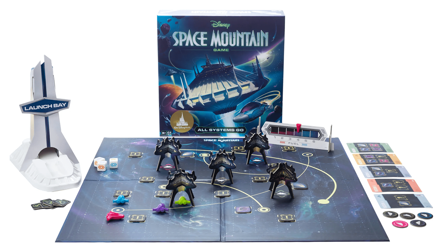 board game disney Disneyland Retro Futurism Sci Fi Space  space mountain spaceship