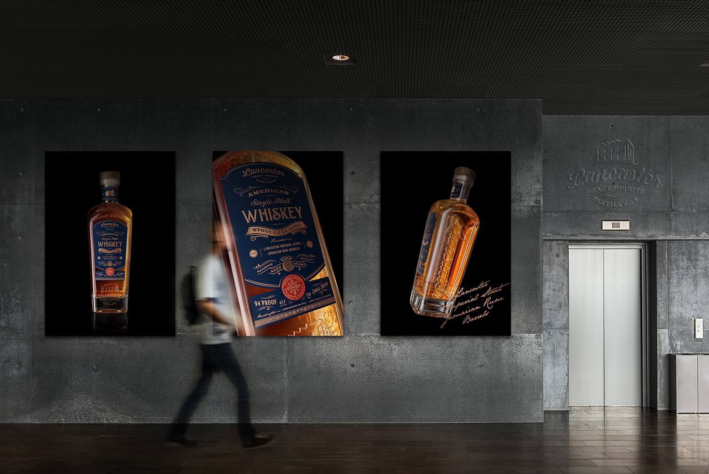 product design  label design Packaging packaging design alcohol CGI 3D graphic design  typography   Render