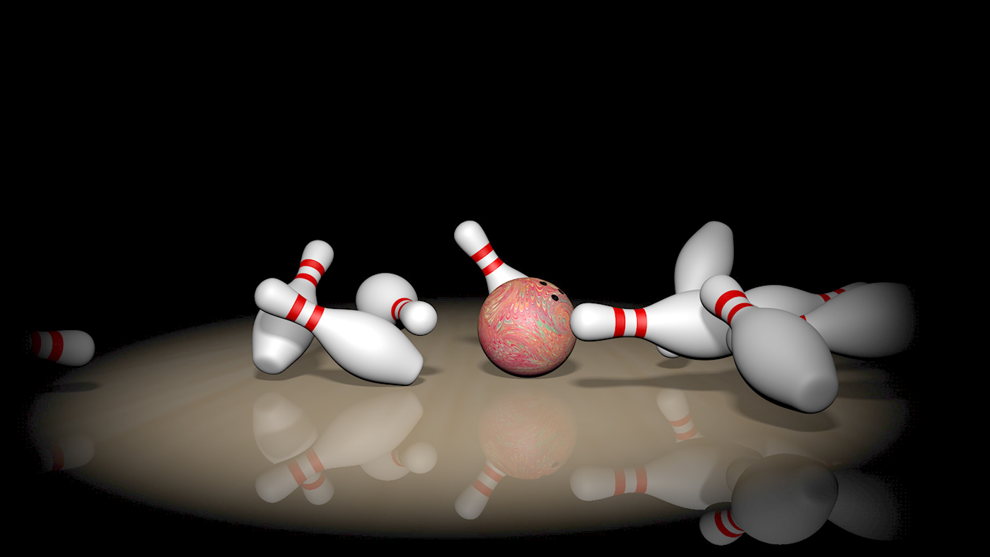 bowling strike 3d Models